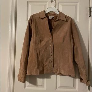 Tan Suede Coldwater Creek 1XJacket